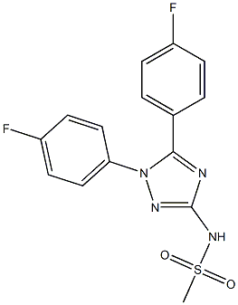  1-(4-Fluorophenyl)-5-(4-fluorophenyl)-3-((methylsulfonyl)amino)-1H-1,2,4-triazole