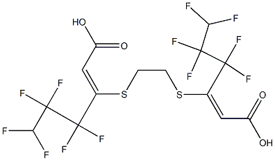 3,8-Bis(1,1,2,2,3,3-hexafluoropropyl)-4,7-dithia-2,8-decadienedioic acid Structure