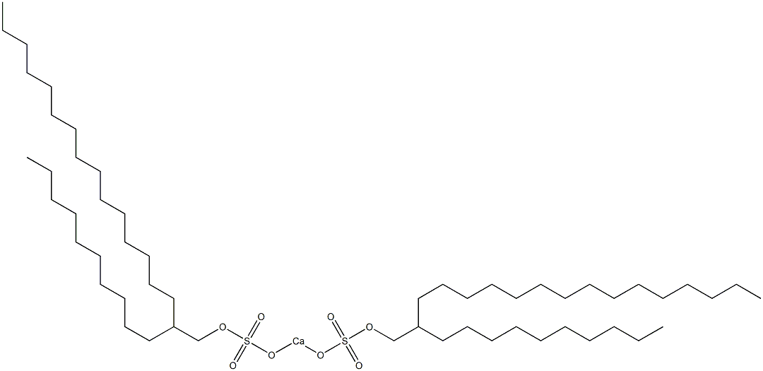 Bis(2-decylheptadecyloxysulfonyloxy)calcium Structure