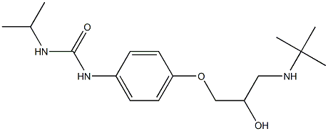 1-Isopropyl-3-[4-[2-hydroxy-3-[tert-butylamino]propoxy]phenyl]urea Struktur
