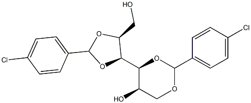 1-O,3-O:4-O,5-O-Bis(4-chlorobenzylidene)-L-glucitol Structure