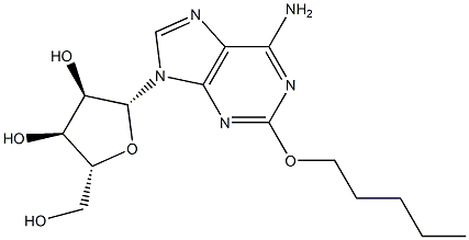 2-Pentyloxyadenosine Structure