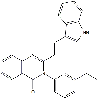 2-[2-(1H-Indol-3-yl)ethyl]-3-(3-ethylphenyl)quinazolin-4(3H)-one