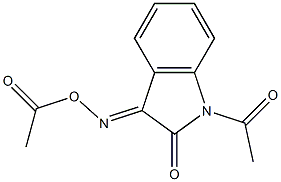 1-Acetyl-3-(acetoxyimino)-1H-indol-2(3H)-one Structure