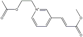 3-(2-Methoxycarbonylethenyl)-1-(2-acetyloxyethyl)pyridinium