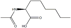 [S,(+)]-2-Acetylaminooctanoic acid Struktur