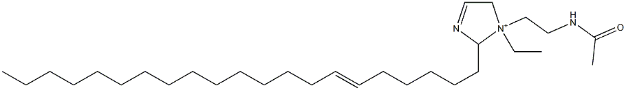 1-[2-(アセチルアミノ)エチル]-1-エチル-2-(6-ヘニコセニル)-3-イミダゾリン-1-イウム 化学構造式