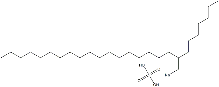 Sulfuric acid 2-heptylicosyl=sodium salt Structure