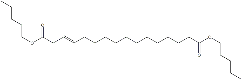 3-Hexadecenedioic acid dipentyl ester Struktur