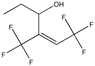 (E)-1-Ethyl-2-(trifluoromethyl)-4,4,4-trifluoro-2-buten-1-ol Struktur