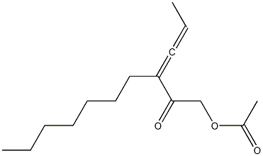 Acetic acid 3-(1-propenylidene)-2-oxodecyl ester|