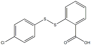 o-[(p-Chlorophenyl)dithio]benzoic acid 结构式