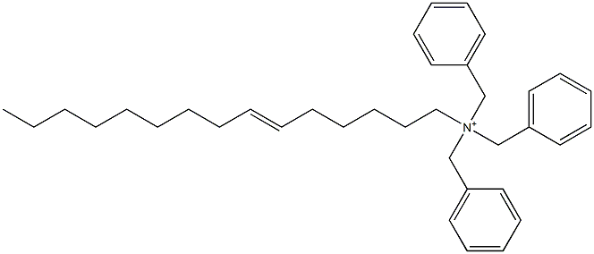 (6-Pentadecenyl)tribenzylaminium Struktur