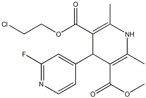 4-(2-Fluoropyridin-4-yl)-1,4-dihydro-2,6-dimethylpyridine-3,5-dicarboxylic acid 3-methyl 5-(2-chloroethyl) ester