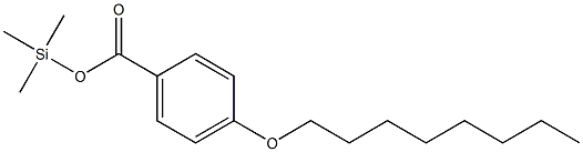 4-Octyloxybenzoic acid trimethylsilyl ester Structure