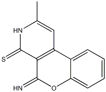 5-Imino-2-methyl-5H-[1]benzopyrano[3,4-c]pyridine-4(3H)-thione Structure