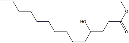 4-Hydroxytetradecanoic acid methyl ester Structure
