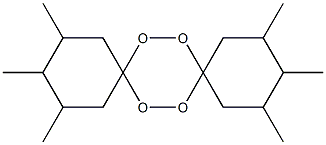 2,3,4,11,12,13-Hexamethyl-7,8,15,16-tetraoxadispiro[5.2.5.2]hexadecane,,结构式