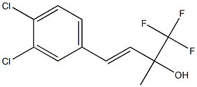 (E)-3-(3,4-Dichlorophenyl)-1-methyl-1-trifluoromethyl-2-propen-1-ol Struktur