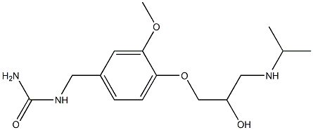 3-[3-Methoxy-4-[2-hydroxy-3-[isopropylamino]propoxy]benzyl]urea