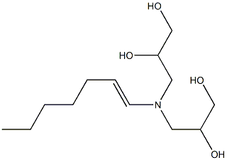 3,3'-(1-Heptenylimino)bis(propane-1,2-diol)|