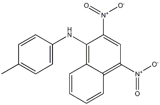 1-(4-Methylphenyl)amino-2,4-dinitronaphthalene Structure