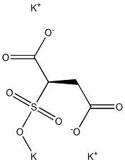 [R,(+)]-2-(Potassiosulfo)succinic acid dipotassium salt Struktur