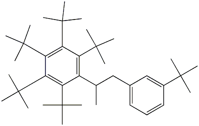 2-(Penta-tert-butylphenyl)-1-(3-tert-butylphenyl)propane Struktur