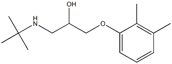 1-tert-Butylamino-3-(2,3-xylyloxy)-2-propanol Structure