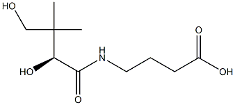 4-[[(S)-2,4-Dihydroxy-3,3-dimethyl-1-oxobutyl]amino]butyric acid Struktur