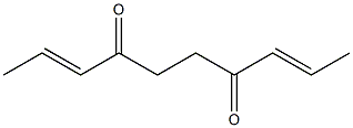 (2E,8E)-2,8-デカジエン-4,7-ジオン 化学構造式