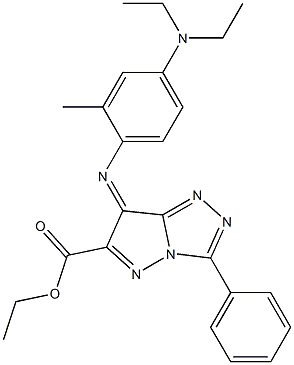  (7Z)-7-[[2-Methyl-4-(diethylamino)phenyl]imino]-3-phenyl-7H-pyrazolo[5,1-c]-1,2,4-triazole-6-carboxylic acid ethyl ester