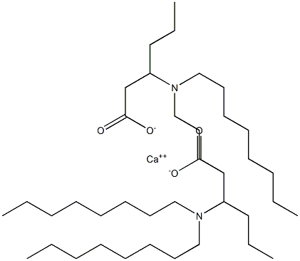 Bis[3-(dioctylamino)hexanoic acid]calcium salt Structure