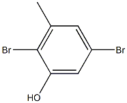 2,5-Dibromo-3-methylphenol Structure