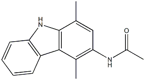 3-Acetylamino-1,4-dimethyl-9H-carbazole 结构式