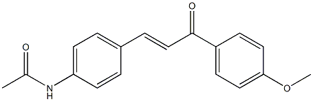 4-Acetylamino-4'-methoxy-trans-chalcone 结构式