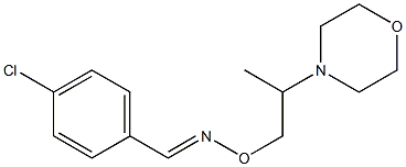 (E)-4-Chlorobenzaldehyde O-(2-morpholinopropyl)oxime Structure
