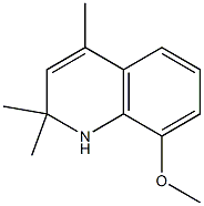 8-メトキシ-2,2,4-トリメチル-1,2-ジヒドロキノリン 化学構造式