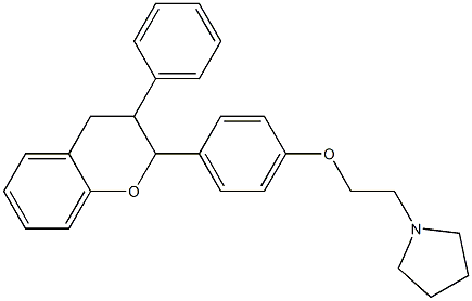 2-[4-[2-(Pyrrolidin-1-yl)ethyloxy]phenyl]-3-phenyl-3,4-dihydro-2H-1-benzopyran