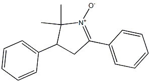 5,5-Dimethyl-2,4-diphenyl-1-pyrroline 1-oxide Struktur