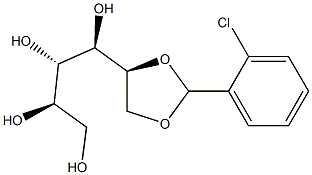 5-O,6-O-(2-Chlorobenzylidene)-L-glucitol 结构式