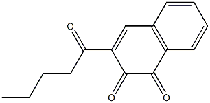 3-Pentanoylnaphthalene-1,2-dione Struktur