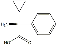 (S)-2-Amino-2-cyclopropyl-2-phenylacetic acid Struktur