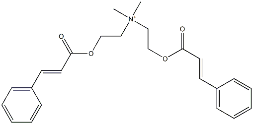 Bis[2-(cinnamoyloxy)ethyl]dimethylaminium Structure