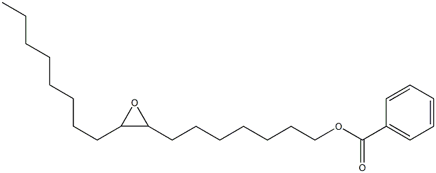 安息香酸8,9-エポキシヘプタデカン-1-イル 化学構造式
