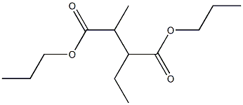 ペンタン-2,3-ジカルボン酸ジプロピル 化学構造式