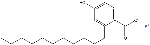2-Undecyl-4-hydroxybenzoic acid potassium salt Struktur