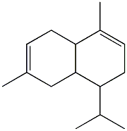 3,4,4a,5,8,8a-Hexahydro-1,6-dimethyl-4-isopropylnaphthalene Structure