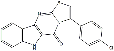 1-(p-Chlorophenyl)-3-thia-4,9,10a-triazacyclopenta[b]fluoren-10(9H)-one