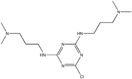 2,4-Bis[[3-(dimethylamino)propyl]amino]-6-chloro-1,3,5-triazine Structure